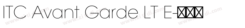 ITC Avant Garde LT E字体转换